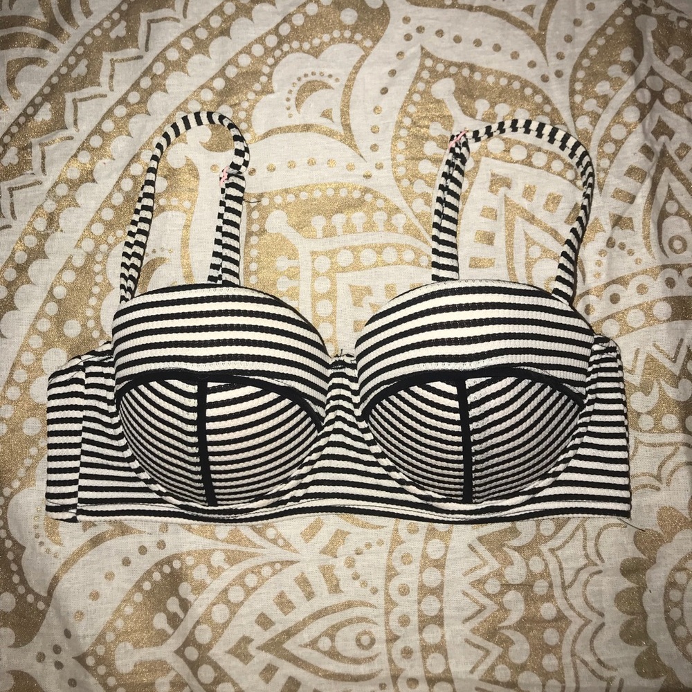 Target black and white striped swimsuit!!